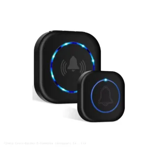1-1 Wireless Home Commercial Intelligent Electronic Light Doorbell Elderly Caller Alert Emergency Button Ringing Dong