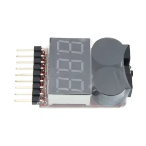 1-8S 2-in-1 Power Display and BB Ringing Low Voltage Alarm Dual-Function Buzzer Module