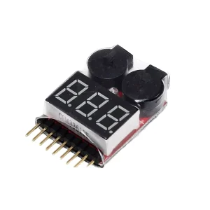 1-8S USB Wall Charger and Lithium Battery Low Voltage Alarm Discharge Protection Voltage Display Device