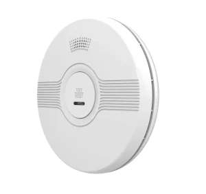 10-Year Battery Photoelectric Smoke Detector EN 14604 Certified 85 dB Tamper Alarm with Quick Ceiling Mount for Home Office