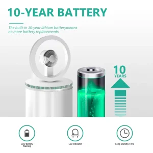 10-Year Battery-Powered UKCA Photoelectric Smoke Alarm with Standalone Optical Detector