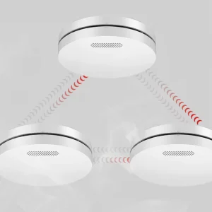 10-Year Battery-Powered Wireless Interconnected Heat Detector Standalone Smoke Alarm EN14604 for Home Fire Protection