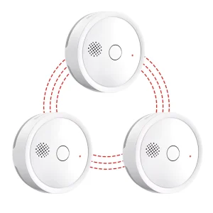 10 Year Built in Battery Smoke Detector Security Protection Products Interconnected Smoke Alarm Fire EN14604 Certified