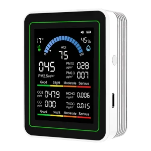 10 in 1 Year’s Worth Computer Import Air Quality Monitor Measures PM2.5 PM10 CO2 AQI TVOC
