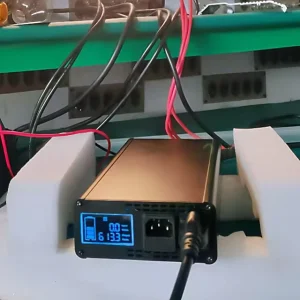1000W 10-15V DC to AC 120V Pure Sine Wave Inverter and Charger with LCD Display Single Output for Off-Grid Home Solar Use