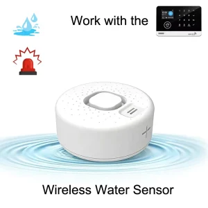 100dB Easy Installation Wireless Water Leakage Detector for Home Security Alarm System 433MHz