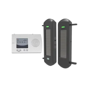 100m Wireless Solar Infrared Beam Detector Perimeter Alarm Sensor