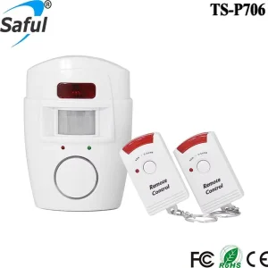105dB Anti-Theft Remote PIR Sensor Alarm for Home or Shop