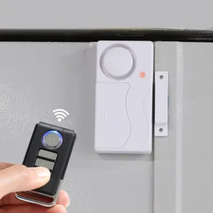 110dB Wireless Doorbell Alarm with Remote Control and Magnetic Sensor for Windows and Doors