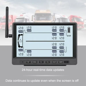 12-Wheel Truck External Tire Pressure Detector for Fire Truck and School Bus