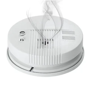 120V Photoelectric Smoke Detector Fire Alarm CE Certified 10-Year Battery Life