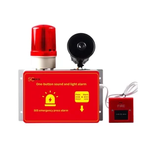 12V 110dB Sound and Strobe Siren Alarm Audible Visual Warning Light with Flashing LED