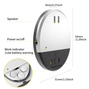 130DB Loud Window Door Alarm Wireless Security Sensor with Vibration Detection for Home & Office Anti Theft
