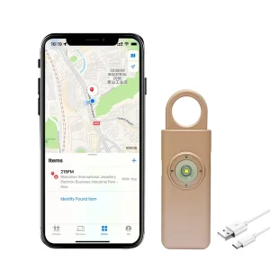 130dB Personal Safety Alarm for Women with Find My Compatibility, Key Finder, Item Locator, and Strobe Lights