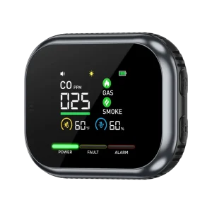 18-in-1 Indoor Air Quality Monitor with LCD Display for CO Gas Smoke Temperature and Humidity