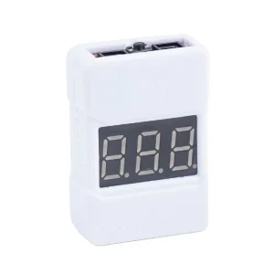 1S-8S Dual-Speaker Alarm LED Low Voltage Buzzer Warning Volt Indicator Checker LiPo Battery Tester for RC Airplane Drone