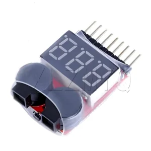 1S-8S Low Voltage Buzzer Alarm LiPo Battery Voltage Indicator Tester for 3.7V 7.4V 11.1V Batteries