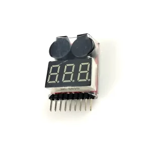 1S-8S Low Voltage Buzzer Alarm LiPo Battery Voltage Indicator Tester for RC