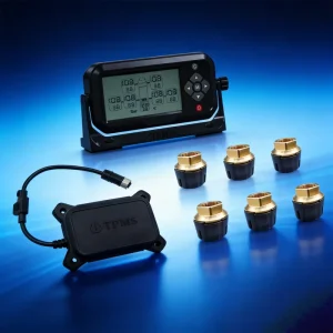 2-26 Wheel Truck TPMS Tire Pressure Monitoring System with Signal Repeater Booster Real-Time Alarm LCD Display Factory Direct