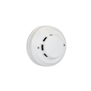 2/4-Wire Photoelectric Smoke Detector 360° Detection Angle High-Pitched Siren Alarm for Indoor Fire Protection System