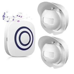 2 Sensors 1 Receiver Wireless Home Security Motion Sensor Alarm with Long Range Driveway Alarm