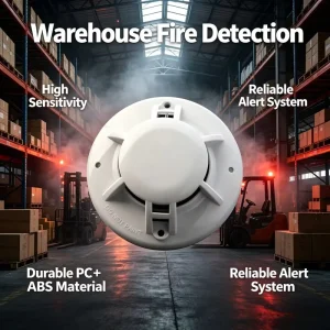 2-Wire Conventional Fire Alarm Smoke Detector