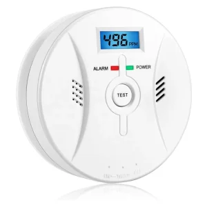 2-in-1 Carbon Monoxide and Smoke Detector Alarm, Battery Operated