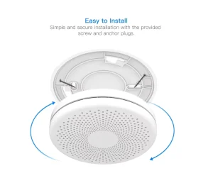 2 in 1 Combination Co & Smoke Battery Operated Plastic Cover Fire Alarm Smoke Detector