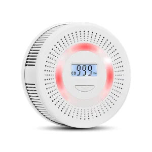 2 in 1 Household Smoke & Carbon Monoxide Detector Battery Powered Foreign Trade CO Alarm