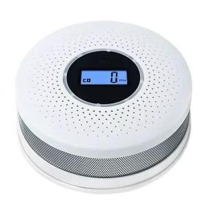 2-in-1 Smoke Alarm and Carbon Monoxide Detector with Waterproof Housing and 80 dB Alarm