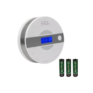 2-in-1 Smoke and Carbon Monoxide Alarm Detector for Home and Hotel Security