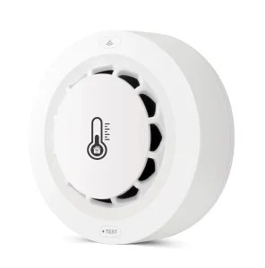 2-in-1 WiFi Smoke Detector and High-Temperature Alarm with Humidity Sensor
