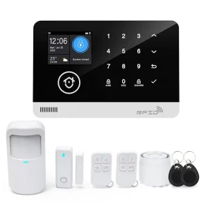 2.4 Inch 433MHz WiFi Tuya ABS Material Burglar Alarm System with GSM Portable Home Security Anti Theft for Shop