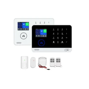 2.4 Inch 4G WiFi Dual Network Security Alarm System Built in Battery SMS Phone Alarm Anti tamper Alarm Wireless 433Mhz Detector
