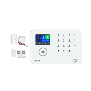2.4 inch Screen PIR Motion Detector Door Sensor Doorbell SOS Alarm Host 4G WiFi Home Burglar Alarm System Phone SMS App Alarm