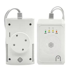 220V AC Powered Kitchen Cooking Gas Sensor Detector Gas Alarm Home Security EN50194 Approved Factory