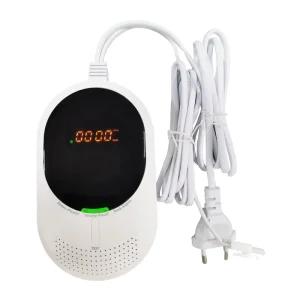220V Gas and CO 2-in-1 Alarm Natural Gas Leakage Detector CO Sensor for Home Kitchen