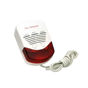 220V Natural LPG Cooking Fuel Gas Leak Detector Alarm for Home Kitchen