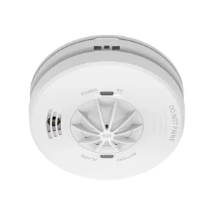 220V Smoke and Heat Detector with 10-Year Battery, Fire Alarm Sensor