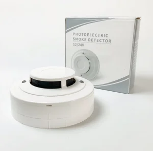 24V 2-Wire Photoelectric Smoke Detector with Conventional Fire Alarm CE Certified 85dB Alarm