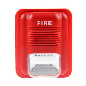 24V Conventional Fire Alarm Strobe Sounder with LED, 200 Flashes/Min, Wired Siren Horn