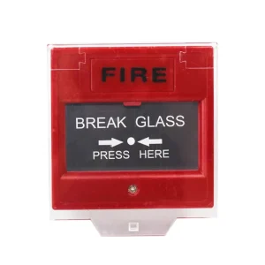 24V DC Break Glass Manual Call Point Fire Alarm Station with ABS Housing for Emergency Systems