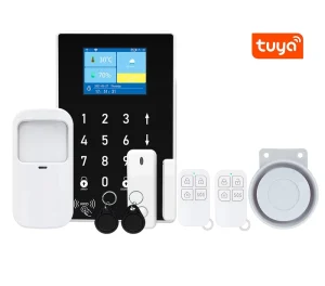 2G 4G GSM WiFi Tuya Smart Home Security Fire & Home Alarm System Kit with 100 200m Detection Range and App Remote Control