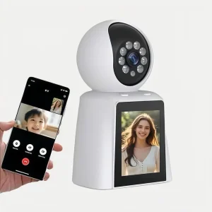 2K Video Call Security Camera Indoor Nanny Monitor Pet Camera Two Way Video One Touch Phone Call