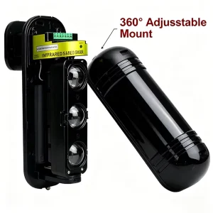 3-Beam Infrared Wall and Fence Alarm Sensor Waterproof Tamper Alert for Yard Security