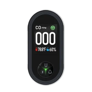 3-in-1 Plug-in Carbon Monoxide Gas Detector with Temperature and Humidity Monitor