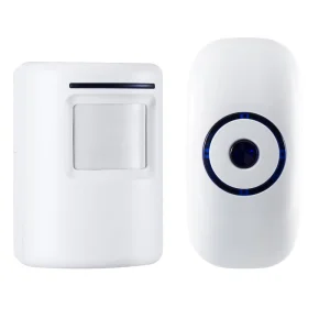 38-Ringtone AC Wireless Doorbell with PIR Motion Sensor and Burglar Alarm