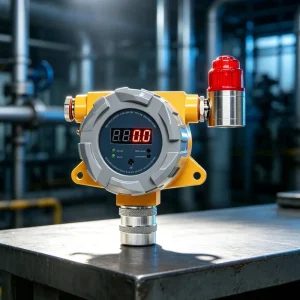 4-20mA Output RS485 Wall-Mounted HCN Gas Alarm Detector with LED Display and Sound Alerts