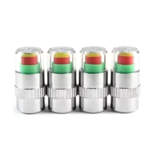 4-Piece Car Tire Pressure Indicator Valve Cap Sensor External Detection