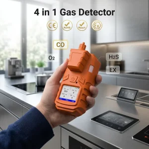 4 in 1 Gas Leak Detector CO O2 LEL H2S Gas Detector Alarm Environmental Sensor Monitor for Household